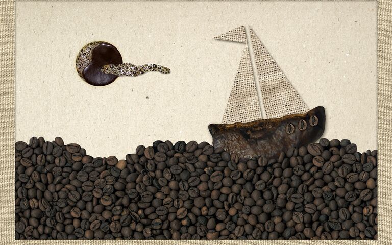 Bild: Kaffeebohnen, Meer. Bild vonAdmiral_Lebioda via Pixabay. https://pixabay.com/photos/coffee-sea-picture-infusion-3402580/