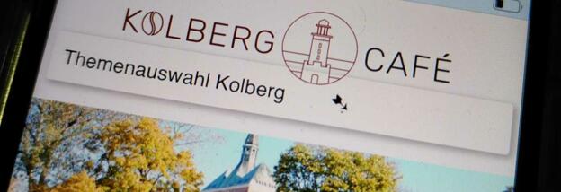 Neues Logo Kolberg-Cafe. Foto: Kolberg-Café