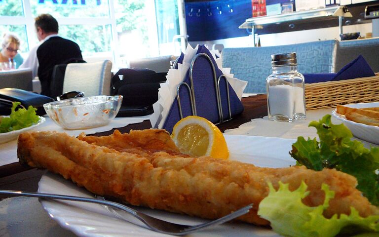 Im Fischrestaurant. Foto: Kolberg-Café