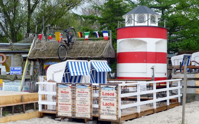 Mola Beach gibt es nicht mehr - hier gab es Finnhütten direkt an der Promenade