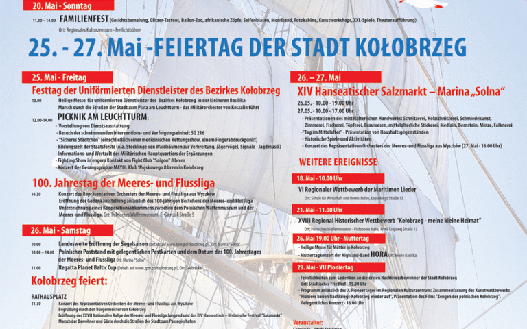 Plakat Kolberger Tage 2018