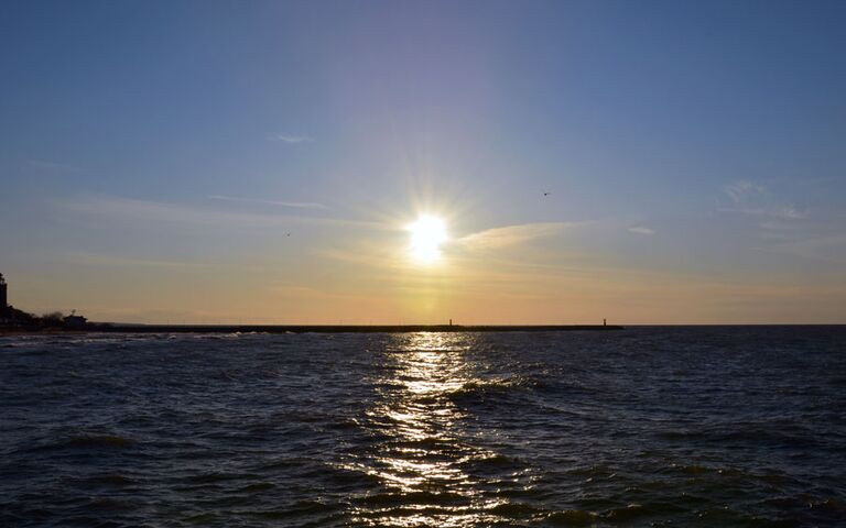 Sonnenuntergang an der Ostsee. Foto: Kolberg-Café