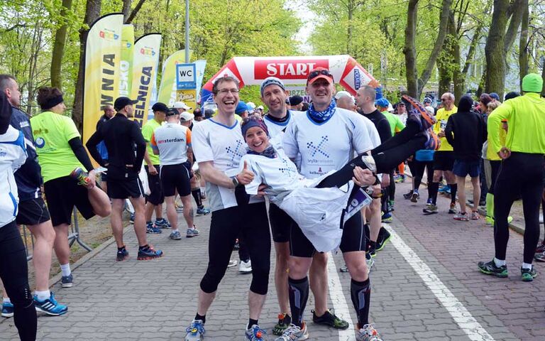 Vor dem Start eines Kolberg-Marathons