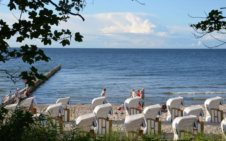 Strand in Kolobrzeg. Foto: Kolberg-Cafe