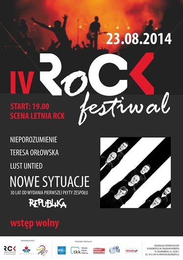 Plakat des Rock-Festival 2014  in Kolobrzeg (Kolberg). Quelle: RCK